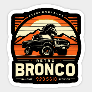 Retro Bronco Sticker